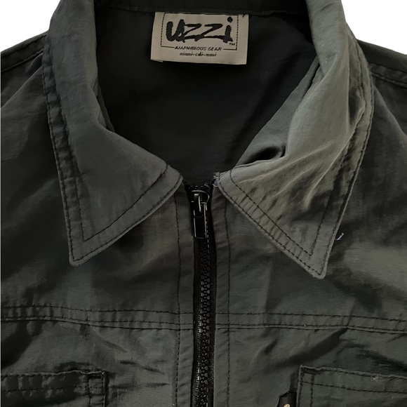 Gray Uzzi Nylon Vest Size M - Picture 3 of 3